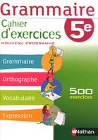 Grammaire 5e - Cahier d'exercices