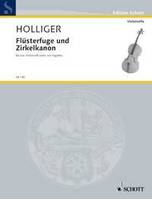 Flüsterfuge und Zirkelkanon, pour 4 violoncelles (ou 4 bassons). 4 cellos (4 bassoons). Partition et parties.
