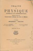 Traité de physique générale et expérimentale d'après le cours du conservatoire des arts et métiers. 1er volume : Mécanique, Chaleur