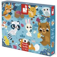 PUZZLE TACTILE 20 PCS - LES ANIMAUX DE LA FORÊT