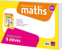 MON ANNEE DE MATHS CE1 -  MATERIEL INDIVIDUEL (8 ELEVES)