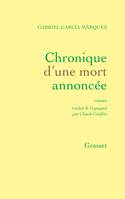 Chronique d'une mort annoncée, roman