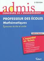 Professeur des écoles, mathématiques / épreuves écrite et orale : CRPE et Master, mathématiques