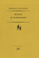 Actions et événements, Traduit et annoté par Pascal Engel