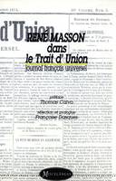 René Masson dans le Trait d’Union, Journal français universel