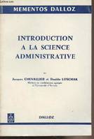 Introduction à la science administrative - 