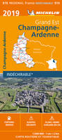 Carte Régionale Champagne-Ardenne 2019