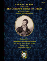 Collected Works for Guitar Vol. 11, Easy to Intermediate Guitar Duos. 2 guitars. Jeu de parties.