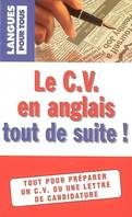 L'anglais du CV tout de suite !