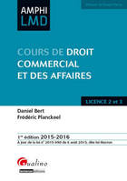 Cours de droit commercial et des affaires, licence 2 et 3