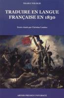 Traduire en langue française en 1830