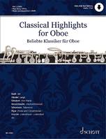 Pièces célèbres pour hautbois, arrangés pour hautbois et piano. oboe and piano. Play-along.