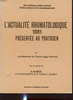 1981, L'Actualité rhumatologique...