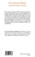 Ceci n'est pas l'Afrique, Récit d'une Française au Gabon