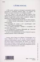 Etre social (l') [Paperback] Huchon, Jean-Paul
