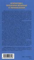 Géopolitique, intégration régionale et mondialisation, Plaidoyer pour la création d'une communauté économique des pays côtiers de l'Afrique centrale