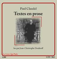 TEXTES EN PROSE / 1 CD