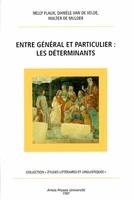 Entre général et particulier : les déterminants