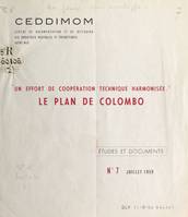 Un effort de coopération technique harmonisé, Le plan de Colombo
