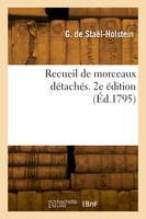 Recueil de morceaux détachés. 2e édition