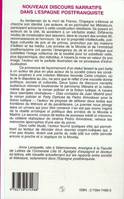 Nouveaux discours narratifs dans l'Espagne postfranquiste , 1975-1995