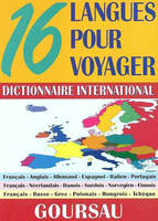 16 langues pour voyager, dictionnaire international