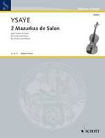 2 Mazurkas de Salon, violin and piano.