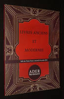 ADER Nordmann - Livres anciens et modernes (Salle des ventes Favart, Paris, 24 octobre 2012)