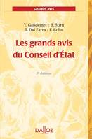 Les grands avis du Conseil d'État - 3e éd., Grands arrêts