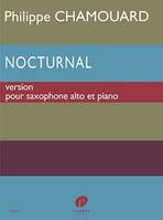 Nocturnal, Version pour saxophone alto et piano