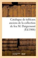 Catalogue de tableaux anciens de la collection de feu M. Daigremont