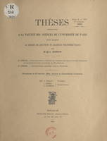 Contribution à l'étude de l'unicité des solutions du problème de représentation conforme de Helmholtz, Suivi de Propositions données par la Faculté : nombres au hasard : répartition des décimales de rang donnée dans les tables numériques