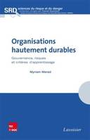 Organisations hautement durables. Gouvernance, risques et critères d'apprentissage, Gouvernance, risques et critères d'apprentissage