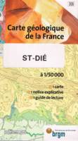 Carte géologique de la France: ST DIE A PLAT