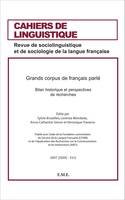 Grand Corpus de français parlé, Bilan historique et perspectives de recherche