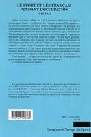 LE SPORT ET LES FRANCAIS PENDANT L'OCCUPATION 1940-1944 - TOME 2, Tome 2