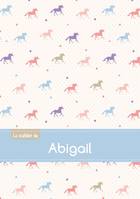 Le cahier d'Abigail - Petits carreaux, 96p, A5 - Chevaux