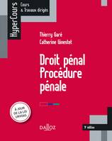 Droit pénal. Procédure pénale - 9e éd.