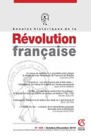 Annales historiques de la Révolution française Nº398 4/2019 Varia, Varia