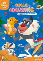 Disney Baby - Colle et colorie - Animaux du monde