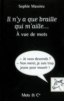 IL N'Y A QUE BRAILLE QUI M'AILLE, À vue de mots