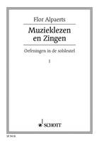 Muzieklezen en Zingen, Oefeningen in de solsleutel. voice.