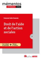 Droit de l'aide et de l'action sociales, Cours intégral et synthétique - Tableaux et cartes