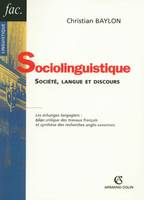 Sociolinguistique, société, langue et discours