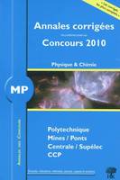 2010 ANNALES MP PHYSIQUE CHIMIE, [session] 2010