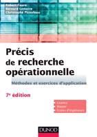 Précis de recherche opérationnelle - 7e éd. - Méthodes et exercices d'application, Méthodes et exercices d'application