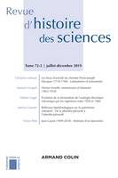 Revue d'histoire des sciences 2/2019 Varia, Varia