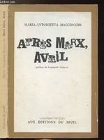 Tel Quel Après Marx, Avril