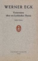 Variationen über ein karibisches Thema, orchestra. Partition d'étude.