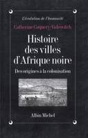 Histoire des villes d'Afrique Noire, Des origines à la colonisation